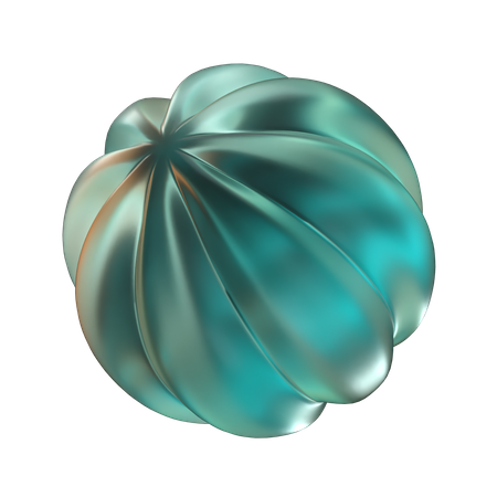 Forma abstrata de abóbora  3D Icon