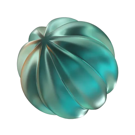 Forma abstrata de abóbora  3D Icon