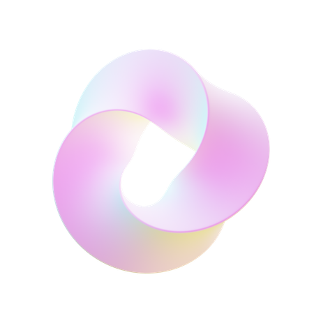 Forma abstrata de anel  3D Icon