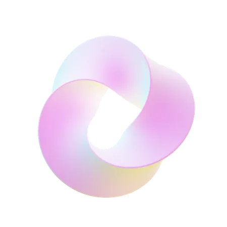 Forma abstrata de anel  3D Icon