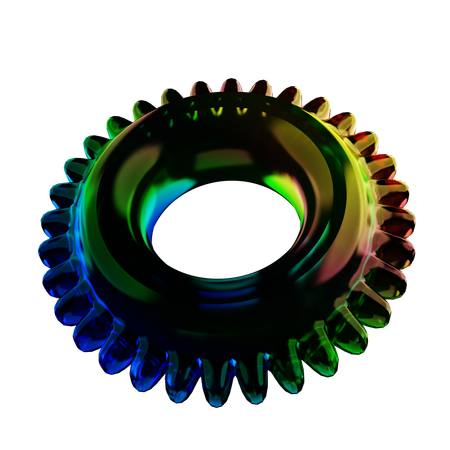 Forma abstrata de anel  3D Icon