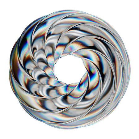 Forma abstrata de tubo  3D Icon