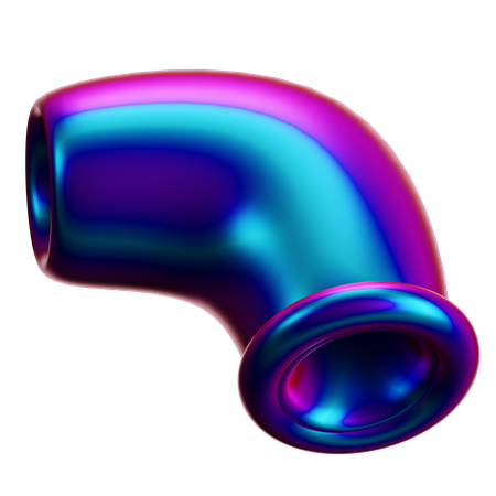 Forma abstrata de tubo  3D Icon