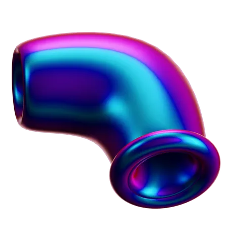 Forma abstrata de tubo  3D Icon