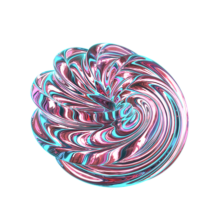 Forma abstrata espiral  3D Icon