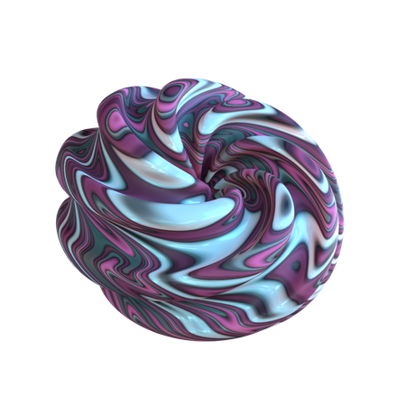 Forma abstrata espiral  3D Icon