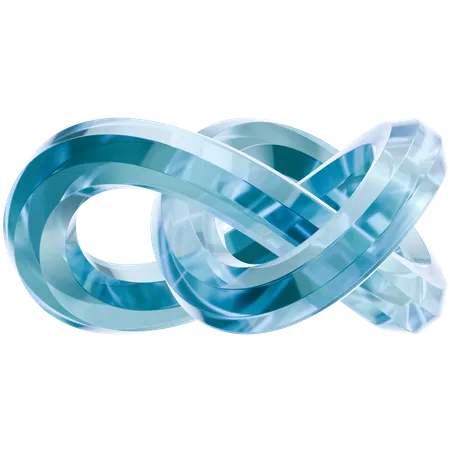 Forma abstrata espiral  3D Icon