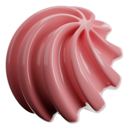 Forma abstrata espiral  3D Icon