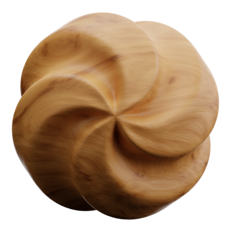 Forma abstrata espiral  3D Icon