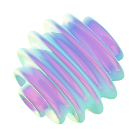 Forma abstrata espiral  3D Icon