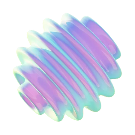 Forma abstrata espiral  3D Icon