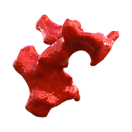 Forma coral abstrata  3D Icon