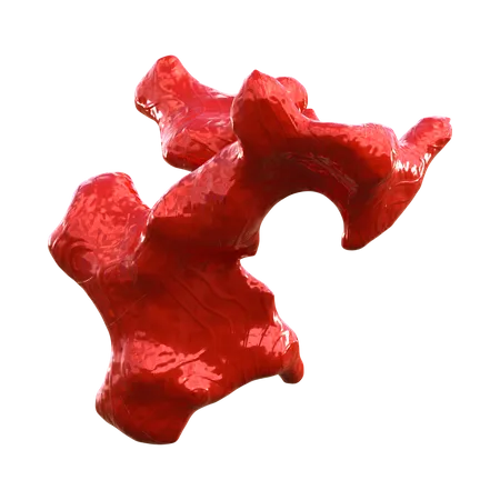 Forma coral abstrata  3D Icon