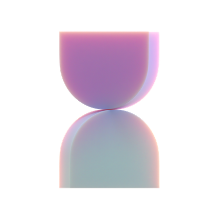 Formato de ampulheta  3D Icon