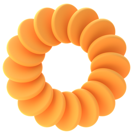 Formato de anel circular  3D Icon