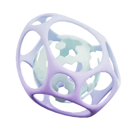 Formato de anel de bola  3D Icon