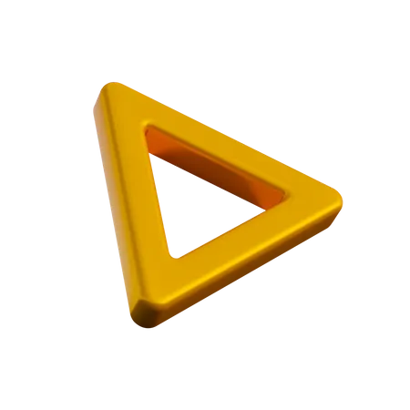 Formato de anel triangular  3D Illustration