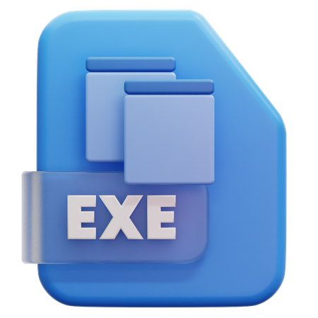 Formato de arquivo exe  3D Icon