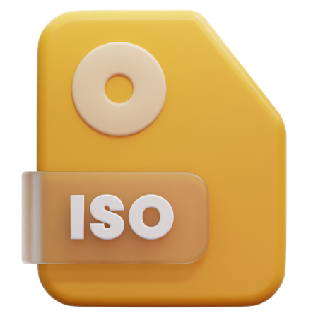 Formato de arquivo iso  3D Icon