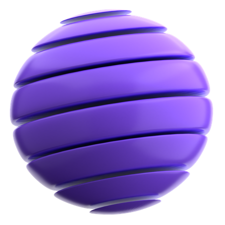 Forma abstrata de bola  3D Icon