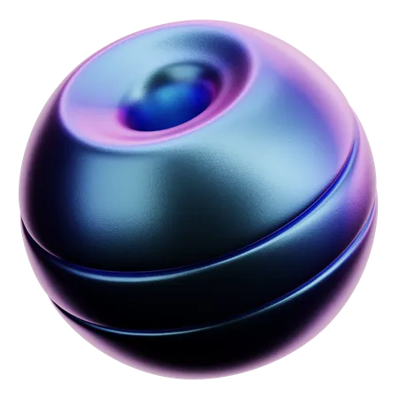 Forma abstrata de bola  3D Icon