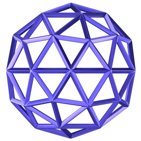 Forma abstrata de bola  3D Icon