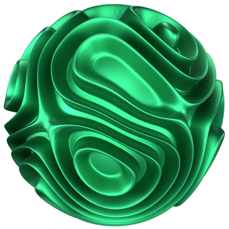 Forma abstrata de bola  3D Icon