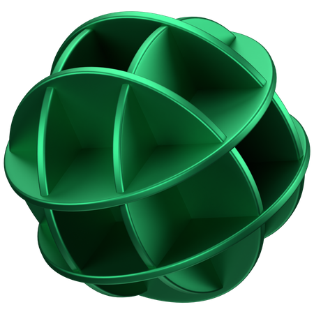 Forma abstrata de bola  3D Icon