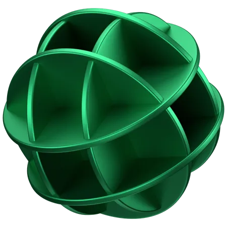 Forma abstrata de bola  3D Icon