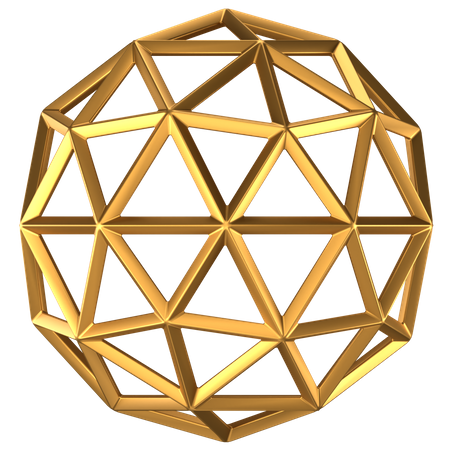 Forma abstrata de bola  3D Icon