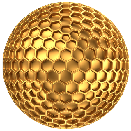 Forma abstrata de bola  3D Icon