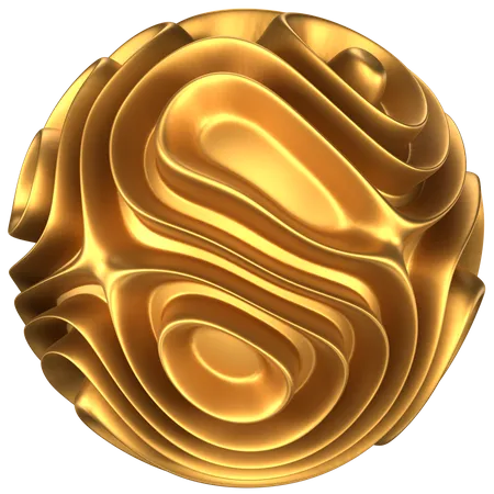 Forma abstrata de bola  3D Icon