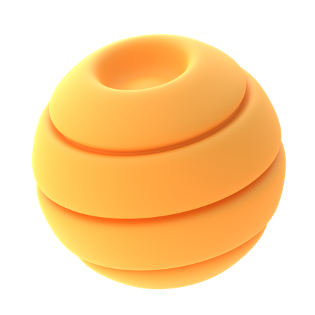 Forma de bola circular  3D Icon