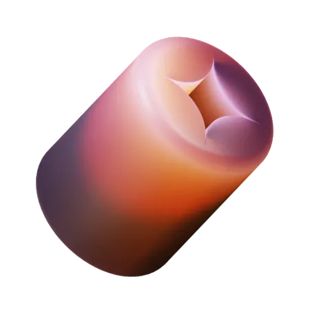 Formato de cilindro oco  3D Icon