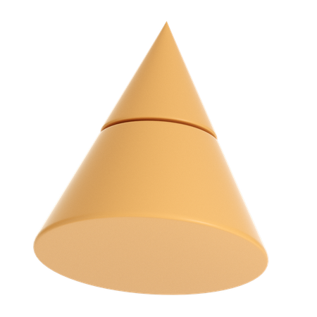 Forma de cone abstrato  3D Icon