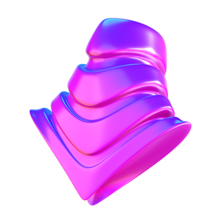 Forma de cone abstrato  3D Icon