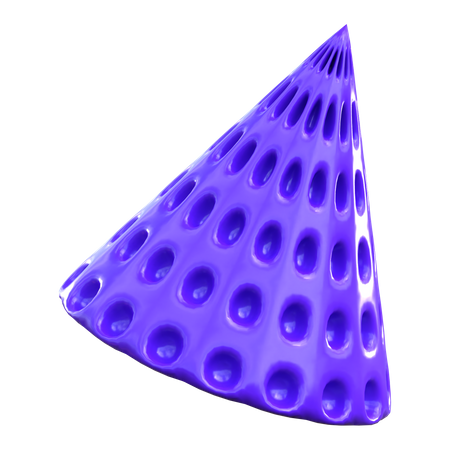 Forma de cone abstrato  3D Icon