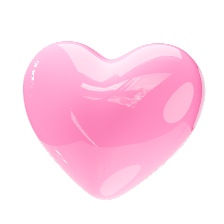 Formato de coração  3D Icon