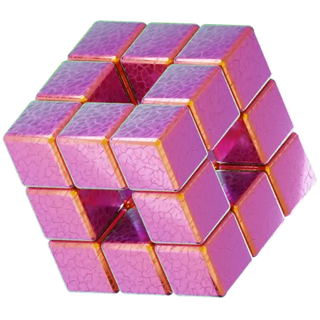 Forma de cubo  3D Icon