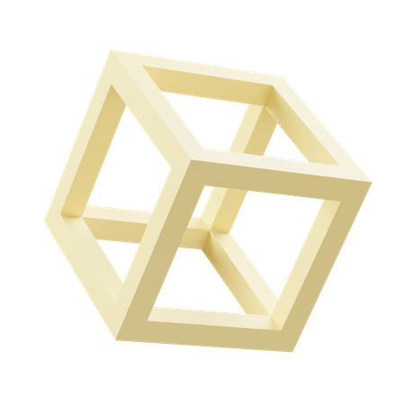 Forma de cubo  3D Icon