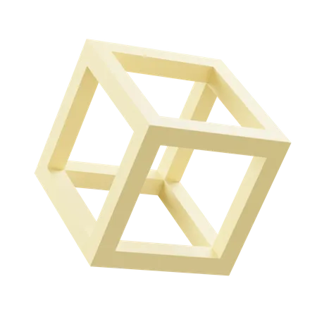 Forma de cubo  3D Icon