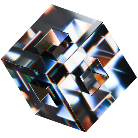 Forma oca de cubo  3D Icon