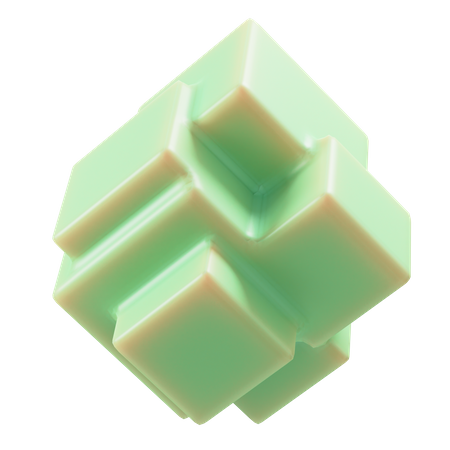 Forma de cubos  3D Icon