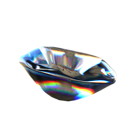 Forma de diamante  3D Icon