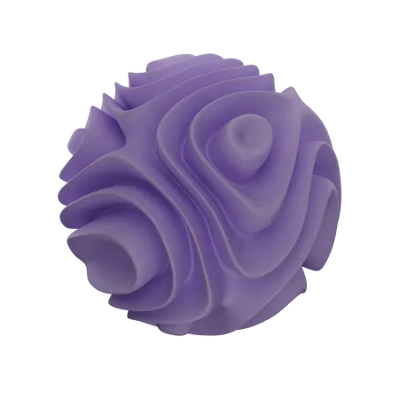 Forma de esfera abstrata  3D Icon