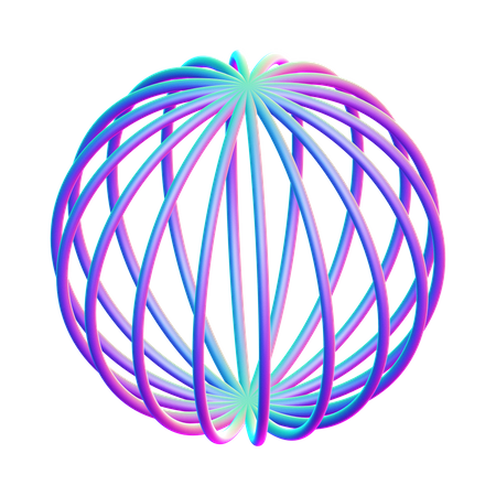 Formato de estrutura de arame  3D Icon