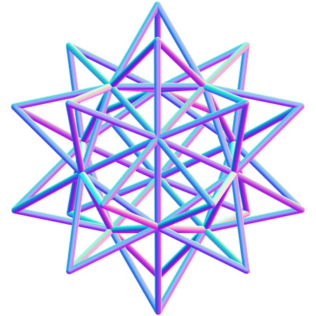 Formato de estrutura de arame  3D Icon
