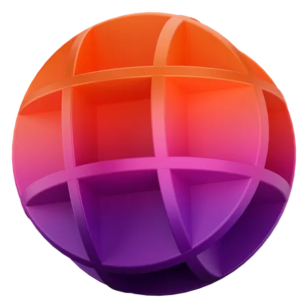 Forma de globo  3D Icon