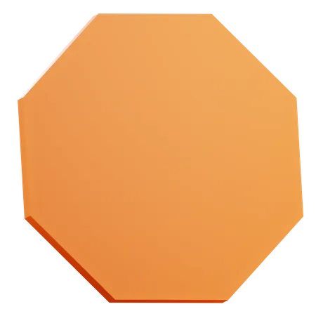 Forma de heptágono  3D Icon