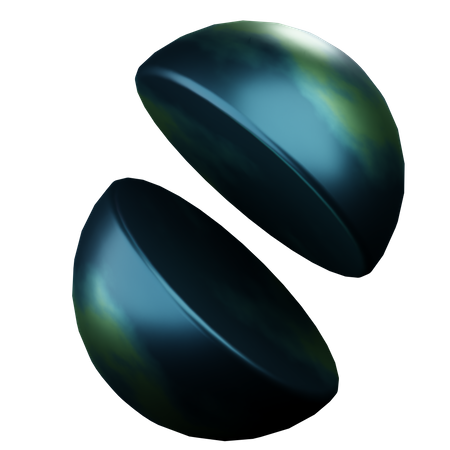 Forma de meia esfera  3D Icon